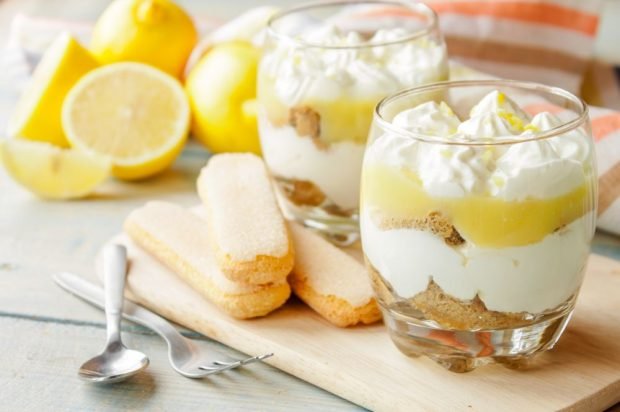 Tiramisu with lemon curd is a simple and delicious recipe, how to cook step by step