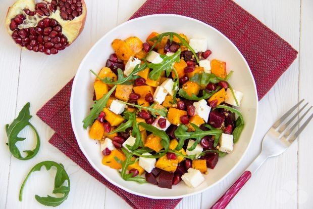 Pumpkin salad with beetroot – a simple and delicious recipe with photos (step by step)