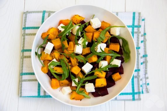 Pumpkin salad with beetroot: photo of recipe preparation, step 3