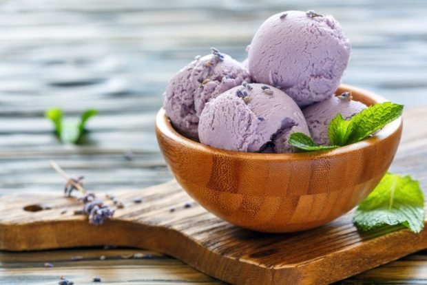 Lavender ice cream – a simple and delicious recipe, how to cook step by step