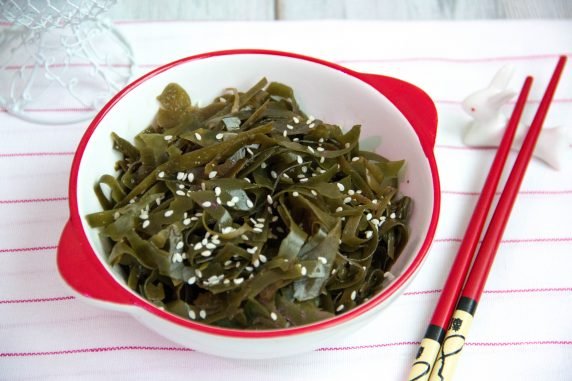 Dry seaweed salad: photo of recipe preparation, step 7