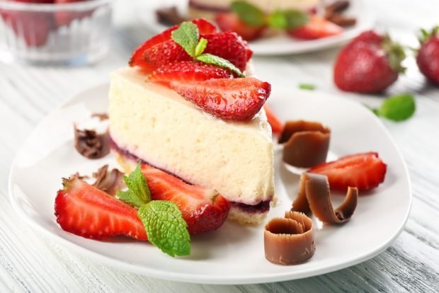 Cheesecake without cream is a simple and delicious recipe, how to cook step by step