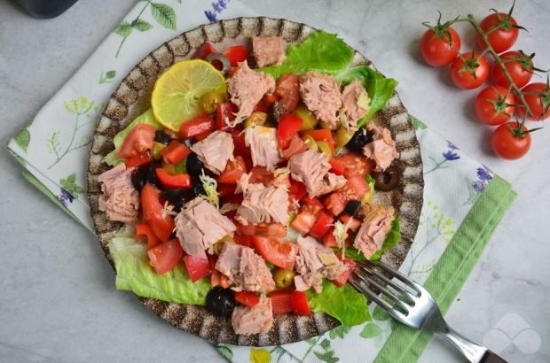 Italian salad with tuna, olives and olives – a simple and delicious recipe with photos (step by step)