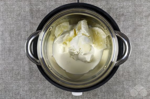Panna cotta without sugar: photo of recipe preparation, step 4 Panna cotta without sugar: photo of recipe preparation, step 4