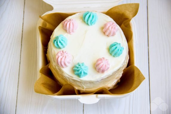 Bento cake for beginners: photo of recipe preparation, step 8