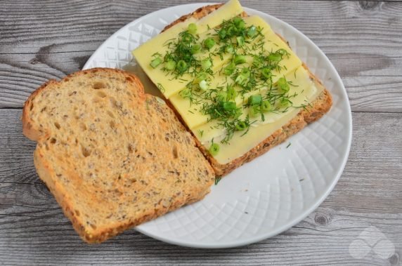 Hot cheese sandwiches: photo of recipe preparation, step 3