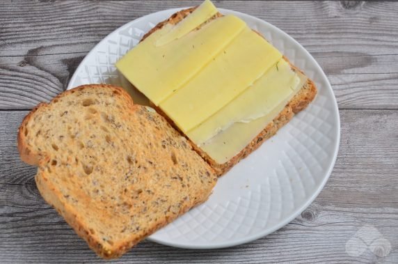 Hot cheese sandwiches: photo of recipe preparation, step 2