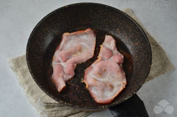 Bacon and vegetable sandwiches: photo of recipe preparation, step 2