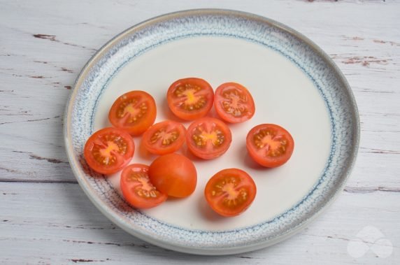 Vegetable canapes on skewers: photo of recipe preparation, step 1