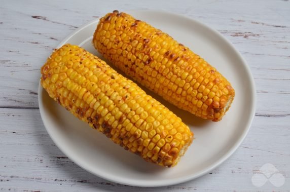 Grilled corn with vegetables: photo of recipe preparation, step 2