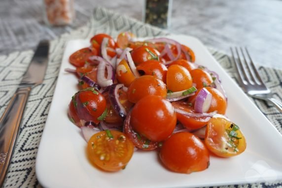 Pickled tomatoes in 30 minutes: photo of recipe preparation, step 8