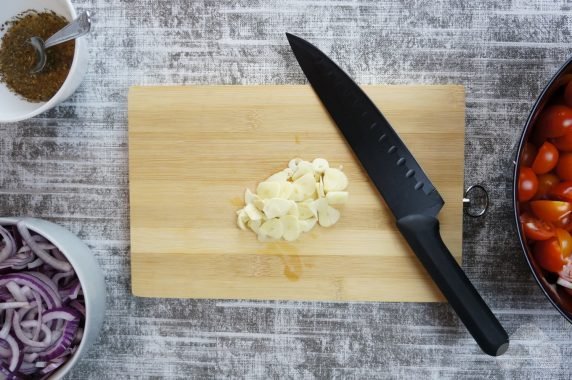 Pickled tomatoes in 30 minutes: photo of recipe preparation, step 5