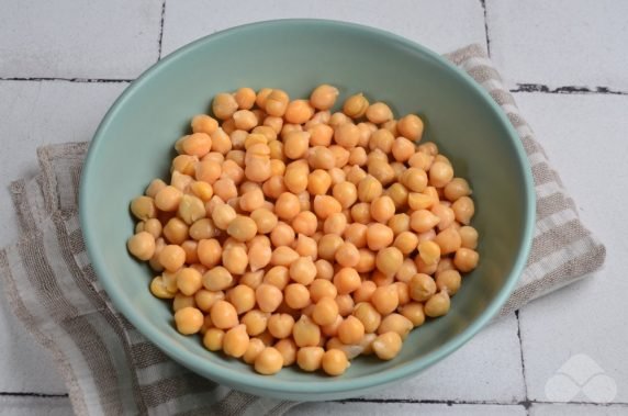 Canned chickpea hummus : photo of recipe preparation, step 1