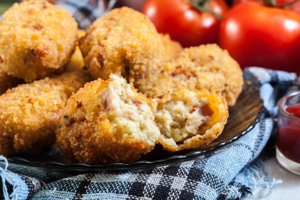 Potato balls with ham – a simple and delicious recipe, how to cook step by step