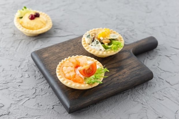 Tartlets with shrimp and cheese – a simple and delicious recipe, how to cook step by step