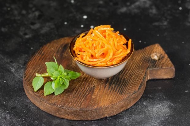 Carrot in Korean with wine vinegar – a simple and delicious recipe, how to cook step by step