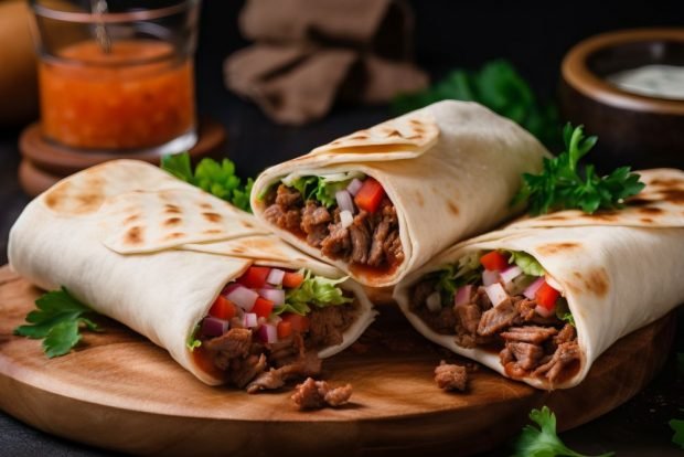 Shawarma with beef is a simple and delicious recipe, how to cook step by step