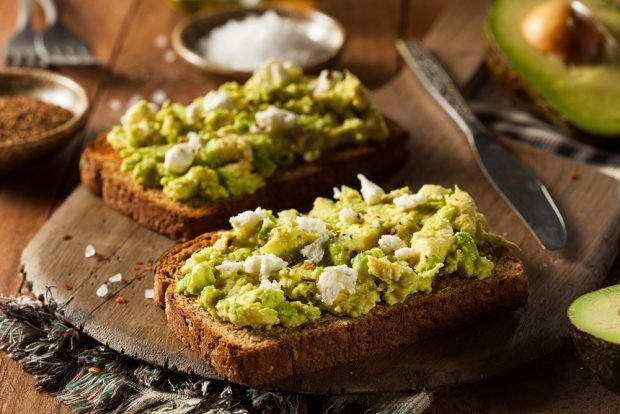 Avocado and feta sandwich is a simple and delicious recipe for cooking step by step