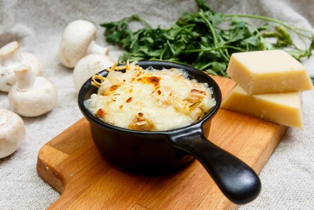 Julienne with tongue and mushrooms is a simple and delicious recipe how to cook step by step