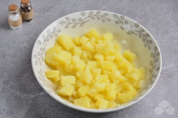 Potato salad with salmon : photo of recipe preparation, step 1