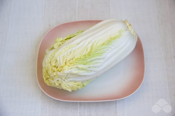 Vitamin salad of Peking cabbage and carrots: photo of recipe preparation, step 1