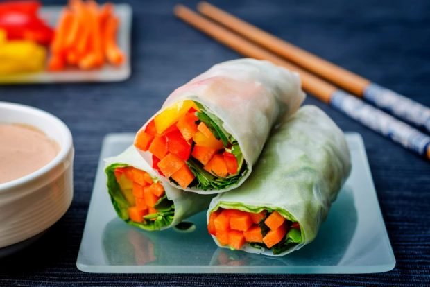 Spring rolls with vegetables – a simple and delicious recipe, how to cook step by step