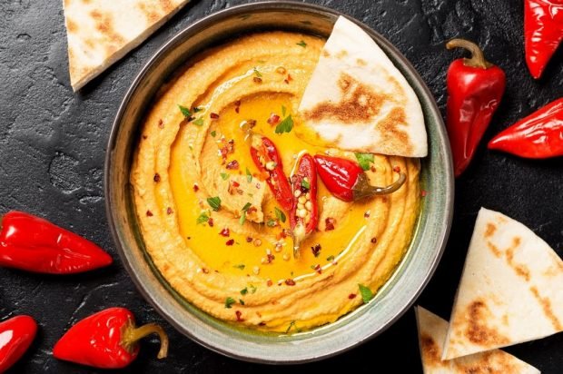 Hummus with tahini and hot pepper – a simple and delicious recipe, how to cook step by step