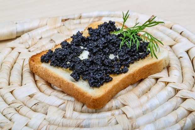 Halibut caviar sandwiches – a simple and delicious recipe, how to cook step by step