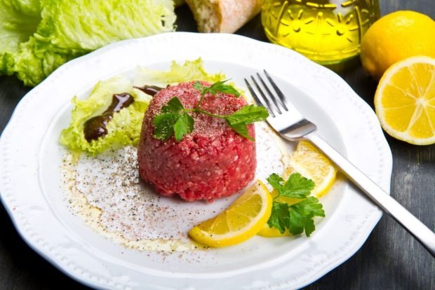 Moose tartare – a simple and delicious recipe, how to cook step by step