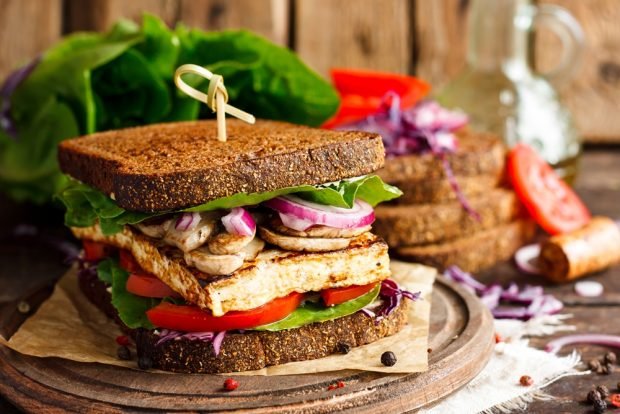 Vegetarian sandwiches with tofu and vegetables – a simple and delicious recipe, how to cook step by step