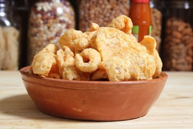 Pork skin chips are a simple and delicious recipe how to cook step by step