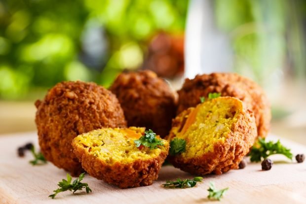 Falafel with carrots is a simple and delicious recipe, how to cook step by step