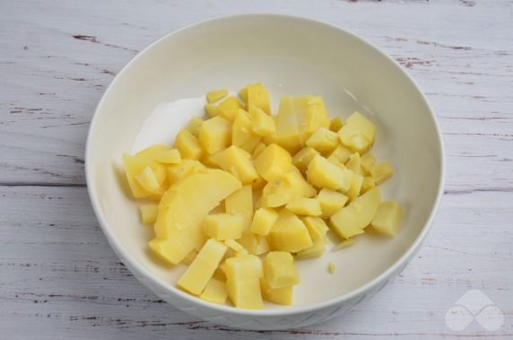 Potato salad with beans: photo of recipe preparation, step 1