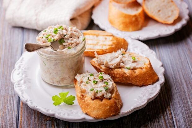 Fish pate with leek