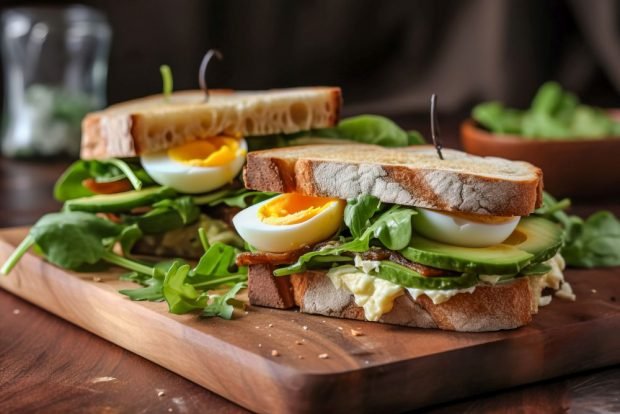 Egg sandwich – a simple and delicious recipe, how to cook step by step