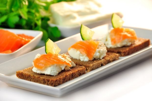 Canapes with cottage cheese – a simple and delicious recipe, how to cook step by step