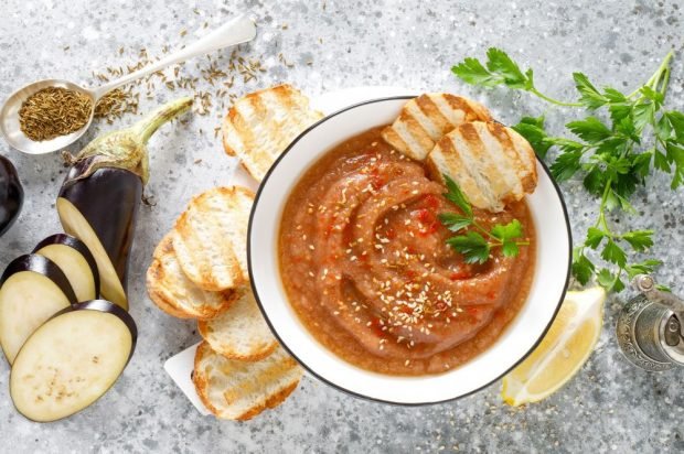 Eggplant hummus – a simple and delicious recipe, how to cook step by step