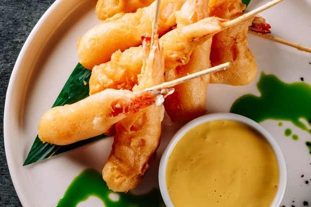 Shrimp in batter on skewers – a simple and delicious recipe, how to cook step by step