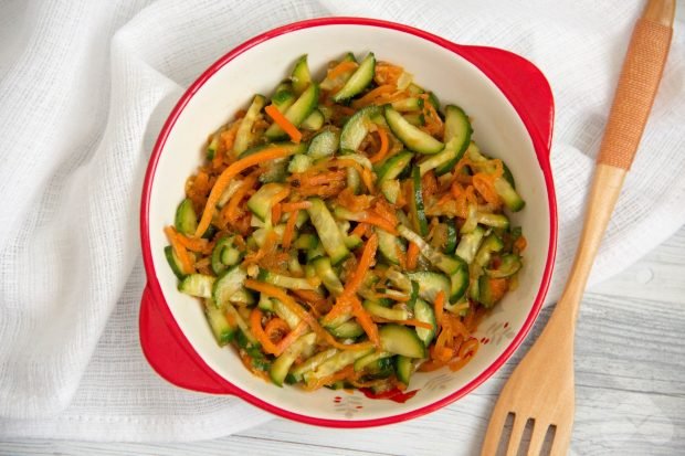 Korean carrot and cucumber salad – a simple and delicious recipe with photos (step by step)