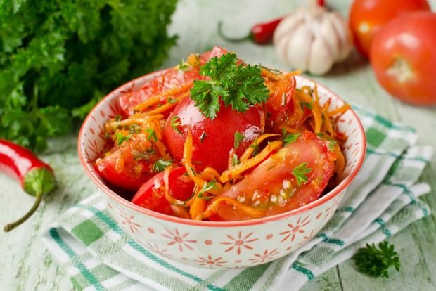 Tomatoes in Korean – a simple and delicious recipe, how to cook step by step