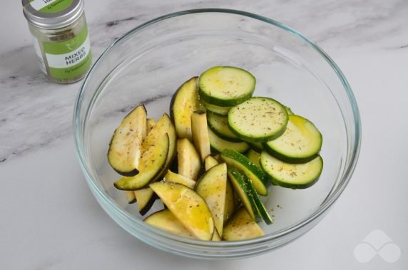 Warm grilled vegetable salad: photo of recipe preparation, step 1