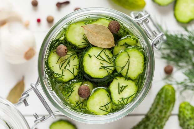 Pickled cucumbers in circles – a simple and delicious recipe, how to cook step by step