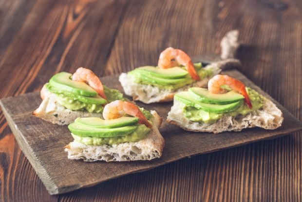 Avocado and shrimp sandwiches – a simple and delicious recipe, how to cook step by step