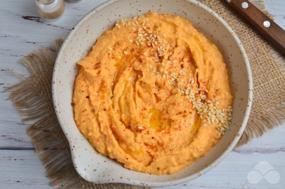 Classic chickpea hummus: photo of recipe preparation, step 5