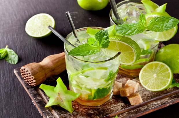 Classic recipe for mojito with carambola – a simple and delicious recipe, how to cook step by step