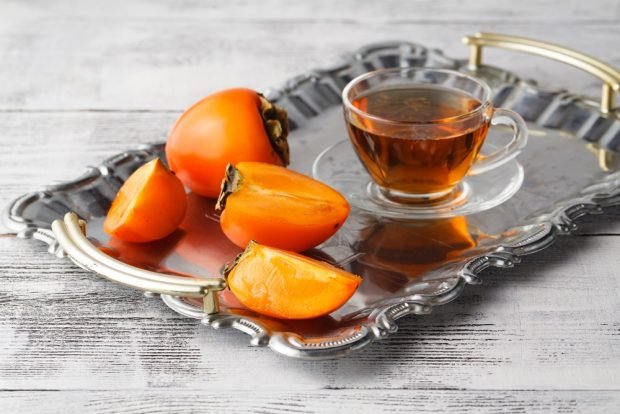 Persimmon tea is a simple and delicious recipe how to cook step by step