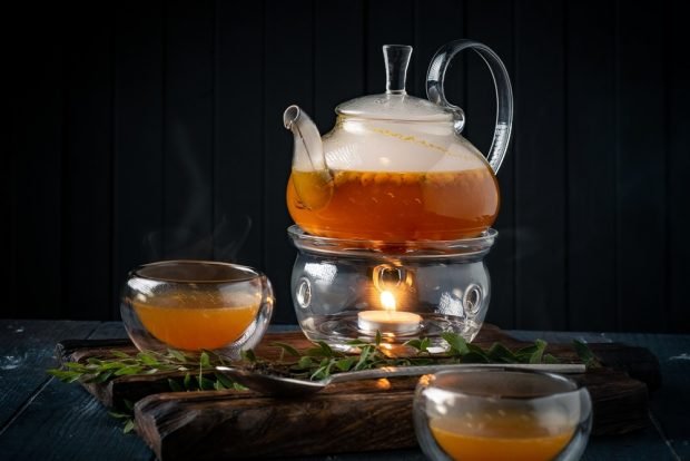 Sea buckthorn tea with pear 