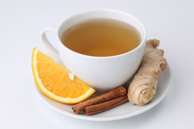 Orange tea with ginger and cinnamon is a simple and delicious recipe for cooking step by step