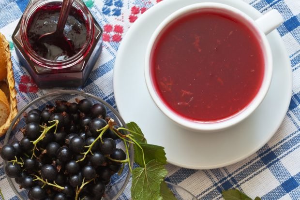 Black currant jelly with starch – a simple and delicious recipe, how to cook step by step