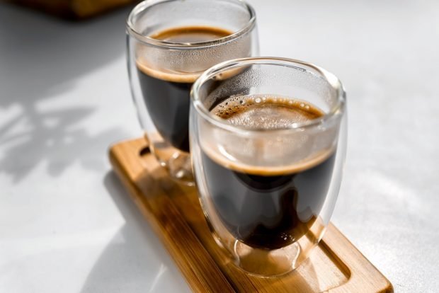 Double espresso is a simple and delicious recipe, how to cook step by step